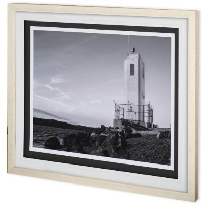 10610 - Browns Point Lighthouse by Bisig, Steve a Framed Photo Art Print Matted under Glass
