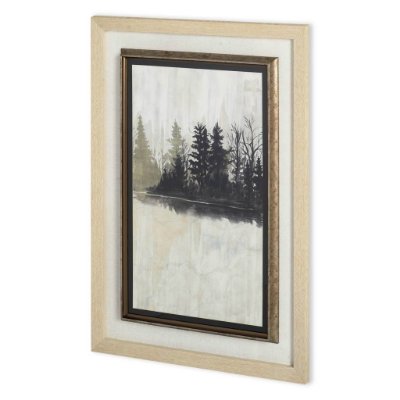 10739 - Pine Island I by Naomi McCavitt a Hand Embellished Textured Framed Art Print Matted under Glass