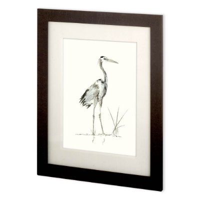 10791 - Custom Evening Watch I (MC) by Nan Rae Hand Embellished Textured Framed Art Print Matted under Glass