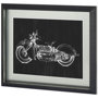 10850 - UA CH Motorcycle Graphic I by Megan Meagher Hand Embellished Framed Art Print Matted under Glass