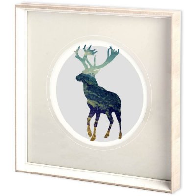 10896 - Spirit Stag by Taylor, Evangeline a Framed Art Print Matted under Glass