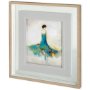 10969 - Romantic Poise I by Lisa Ridgers a Hand Embellished Textured Framed Art Print Matted under Glass