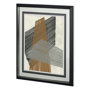11026 - Triangle Stripes II by Jennifer  Goldberger a Framed Art Print Matted under Glass