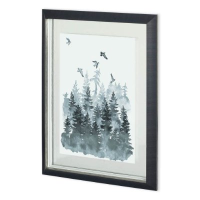 11135 - Sierra Vista II by Naomi McCavitt a Hand Embellished Textured Framed Art Print Matted under Glass