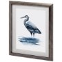 11230 - Azure Heron I by Grace Popp a Framed Art Print Matted under Glass
