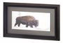 11340 - Across The Snowfield by Wink Gaines a Hand Embellished Textured Framed Art Photo Matted under Glass