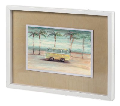 11581 - Summer Day I by Mercana Studio a Hand Embellished Textured Framed Art Print Matted under Glass