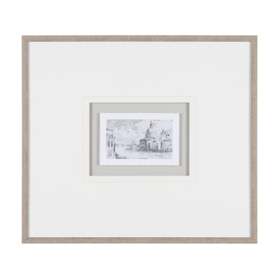 11611 - Water Side II by PanPan a Framed Art Print Matted under Glass