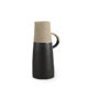 31062 - Garand Medium 15H Two-Toned Black/Natural Ceramic Jug