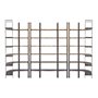 50242-AB - Taunton I 80L x  10.5W x 90H Brown Wood and Black Iron Six Shelving Unit