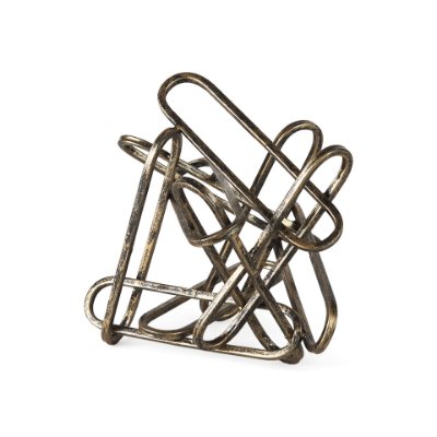 57880 - Henderson II 10L x 12W Gold Metal Paperclip Object