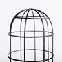 65378 - Carkner I (38"H) Gun-Metal Grey Cylindrical Metal Cage Table Lamp