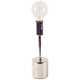 65418 - Mooney (17.5"H) Metallic-Silver Metal Shade-less Table Lamp