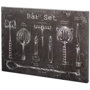 100535-L - Bar Set by Mercana Studio a Hand Embellished Textured Canvas