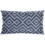67349 - Boswell III 14 x 26 Blue Diamond Patterned Pillow Cover 