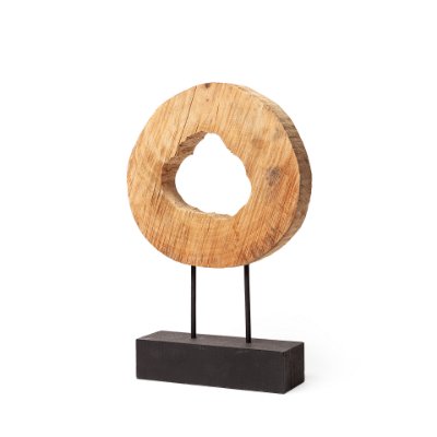 67283 - Ironwood II (Small) 13L x 4W Natural Wooden Circular Object