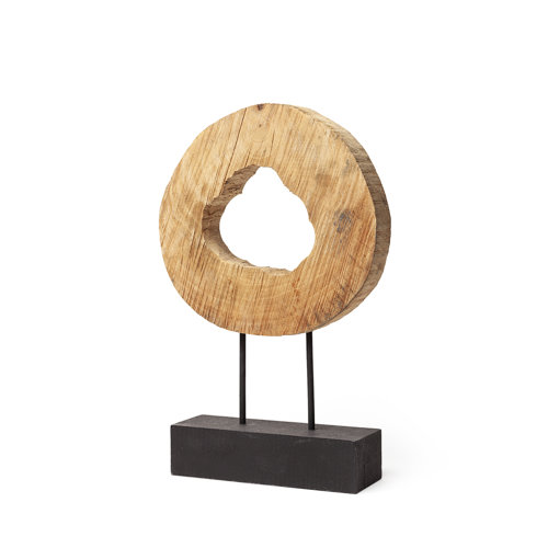 67283 - Ironwood II (Small) 13L x 4W Natural Wooden Circular Object