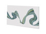 100830-S - Ribbon Stream II by Grace Popp a Hand Embellished Textured Canvas
