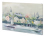 100880-L - Home Port II by Mercana Studio a Hand Embellished Textured Canvas