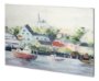 100879-L - Home Port I by Mercana Studio a Hand Embellished Textured Canvas