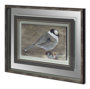 11645 - Woodland Animal Bird by Stephan Fontaine Hand Embellished Framed Art Print Matted under Glass