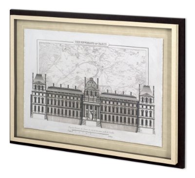 11764 - Environs Of Paris 1 by Christopher James Hand Embellished Framed Art Print Matted under Glass