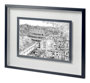 11864 - Tour of Europe III by Melissa Wang a Hand Embellished Textured Framed Art Print Matted under Glass