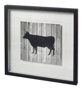 11835 - BARN COW by TANDI VENTER a Hand Embellished Textured Framed Art Print Matted under Glass
