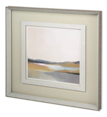11957 - Grey Dunes II by Alison Jerry a Hand Embellished Textured Framed Art Print Matted under Glass