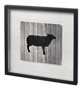 11836 - BARN SHEEP by TANDI VENTER a Hand Embellished Textured Framed Art Print Matted under Glass