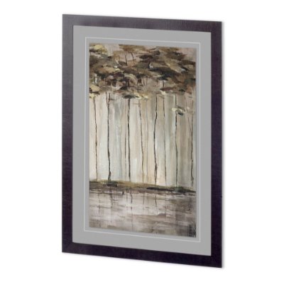 11588 - Bank of Birch III by Mercana Studio a Hand Embellished Textured Framed Art Print Matted under Glass