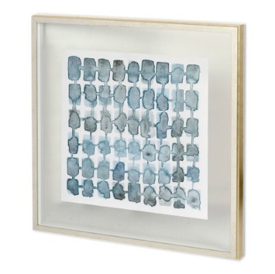 11519 - Water Patterns II by Mercana Studio a Hand Embellished Textured Framed Art Print Matted under Glass