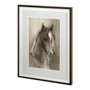 11990 - Horse Portrait I by Mercana Studio a Hand Embellished Textured Framed Art Print Matted under Glass