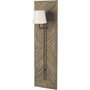67592-AB - Vector 12.5x53 Brown Wooden Body Copper Metal Rectangular Wall Sconce 