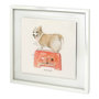 11938 - Corgi's Backery II by Mercana Studio a Hand Embellished Textured Framed Art Print Matted under Glass