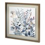 11906 - Custom Indigo & Ochre I by Victoria Borges Hand Embellished Framed Art Print Matted under Glass