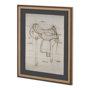 11805 - Horse Seat II by Mercana Studio a Hand Embellished Textured Framed Art Print Matted under Glass