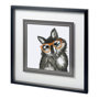 11727 - Smart & Foxy by Bella Dos Santos a Hand Embellished Textured Framed Art Print Matted under Glass