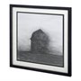 11653 - Barn House in Wind I by Mercana Studio Hand Embellished Textured Framed Art Print Matted under Glass