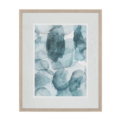 11496 - Swim II by Mercana Studio a Hand Embellished Textured Framed Art Print Matted under Glass