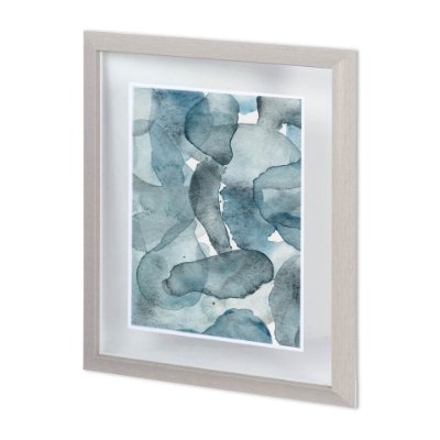 11495 - Swim I by Mercana Studio a Hand Embellished Textured Framed Art Print Matted under Glass