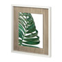 11441 - Tropical Breeze Palm 2 by Jin Jing a Framed Art Print Matted under Glass
