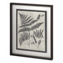 11389 - Vintage Fern Study by Mercana Studio a Hand Embellished Textured Framed Art Print Matted under Glass