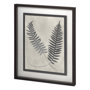 11388 - Vintage Fern Study by Mercana Studio a Hand Embellished Textured Framed Art Print Matted under Glass