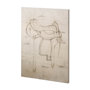 100733-L - Horse Seat II by Mercana Studio a Hand Embellished Textured Canvas