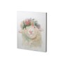 100728-S - Flower Crown I by Mercana Studio a Hand Embellished Textured Canvas