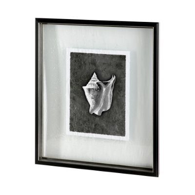 12036 - Dark Coastal II by Mercana Studio a Hand Embellished Textured Framed Art Print Matted under Glass