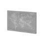 100905-S - Explorer - World Map - Graphite by Vintage Collection a Hand Embellished Textured Canvas