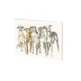 100913-S - Hounding Around by Kristine Hegre a Hand Embellished Textured Canvas