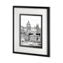 11866 - Tour of Europe V by Melissa Wang a Hand Embellished Textured Framed Art Print Matted under Glass